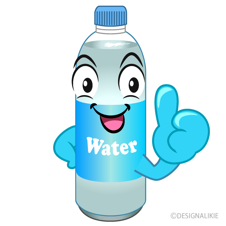 Thumbs up Water Bottle Cartoon Free PNG Image｜Illustoon