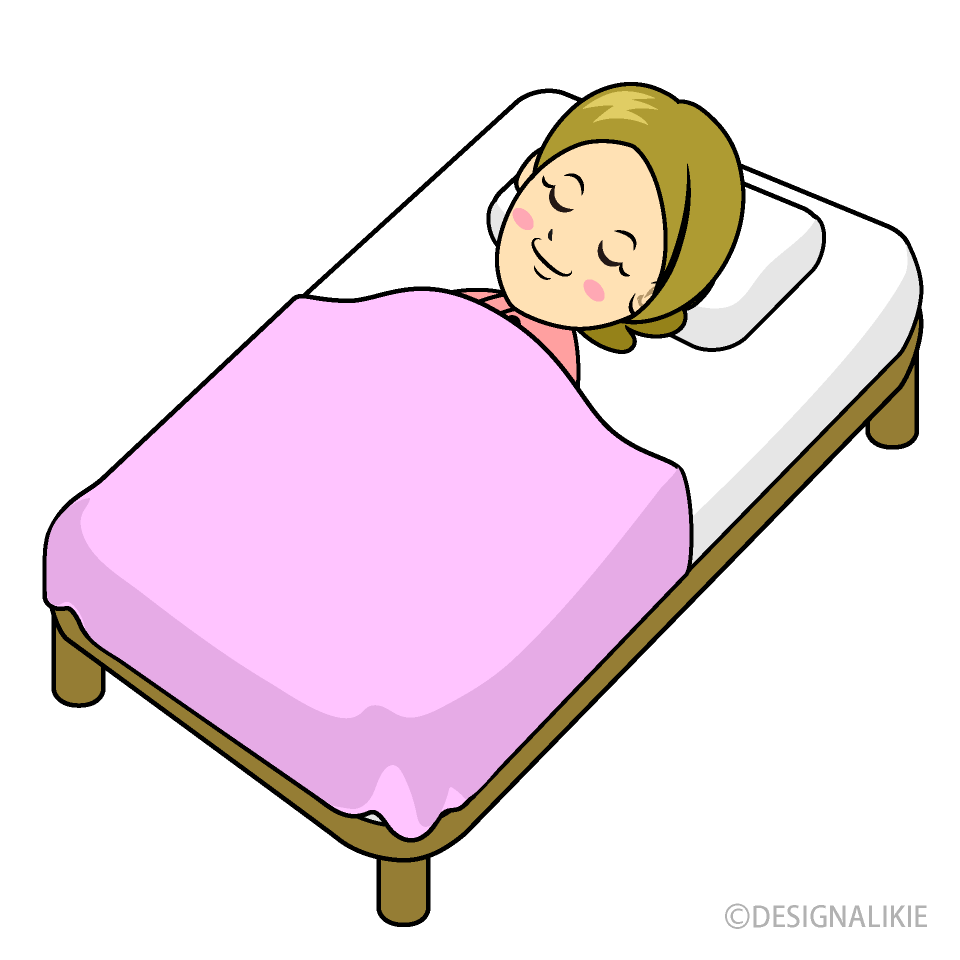 Woman Sleeping in Bed