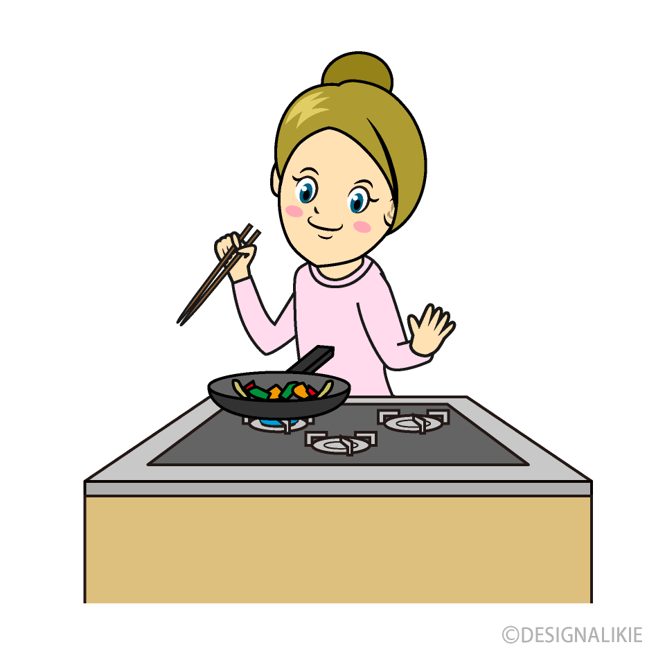 Woman Frying