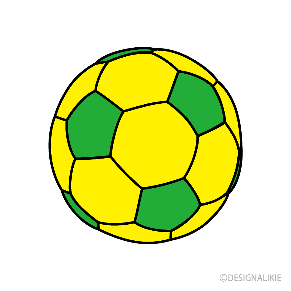 Yellow and Green Soccer Ball