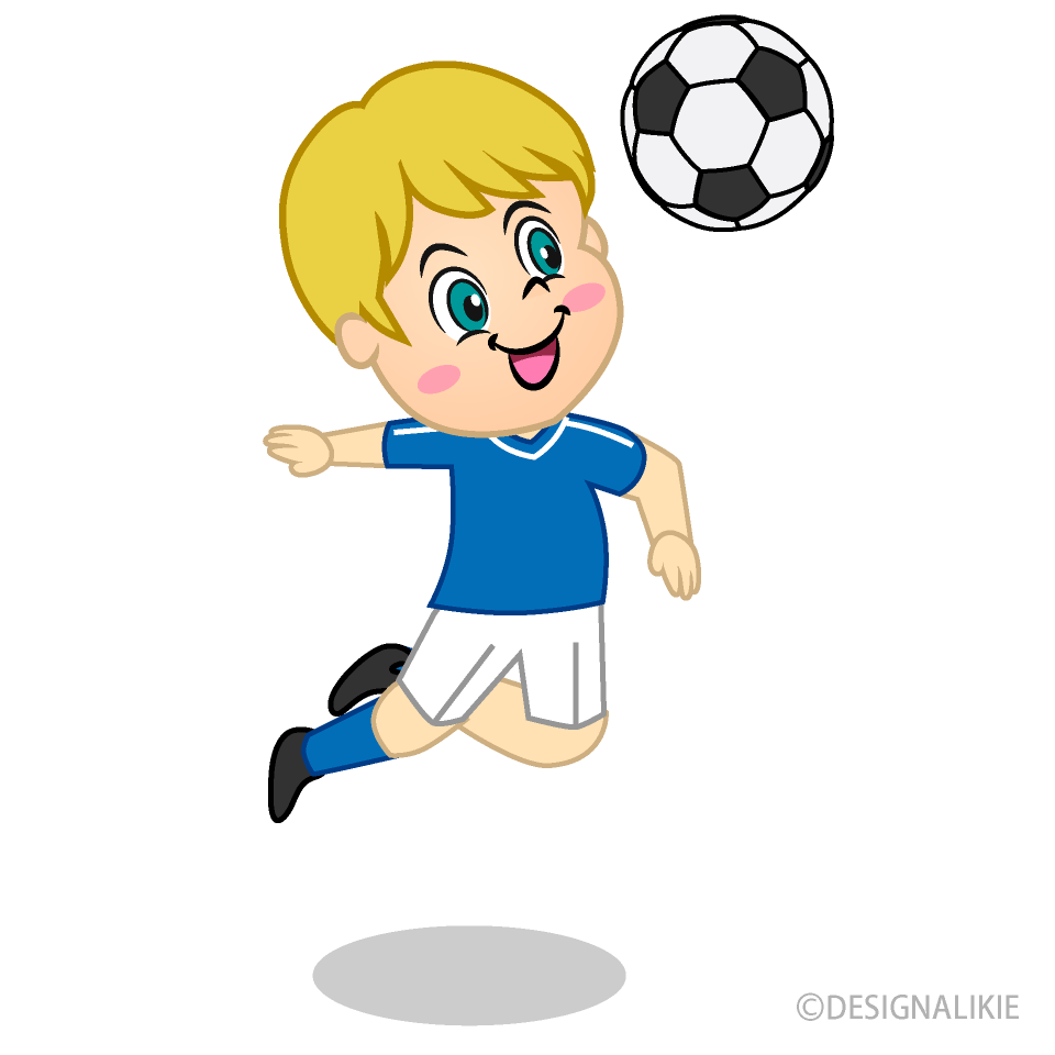 Boy Soccer Player Heading