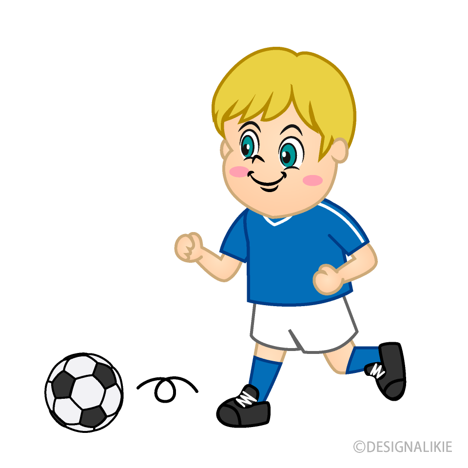 Boy Soccer Player Dribbling