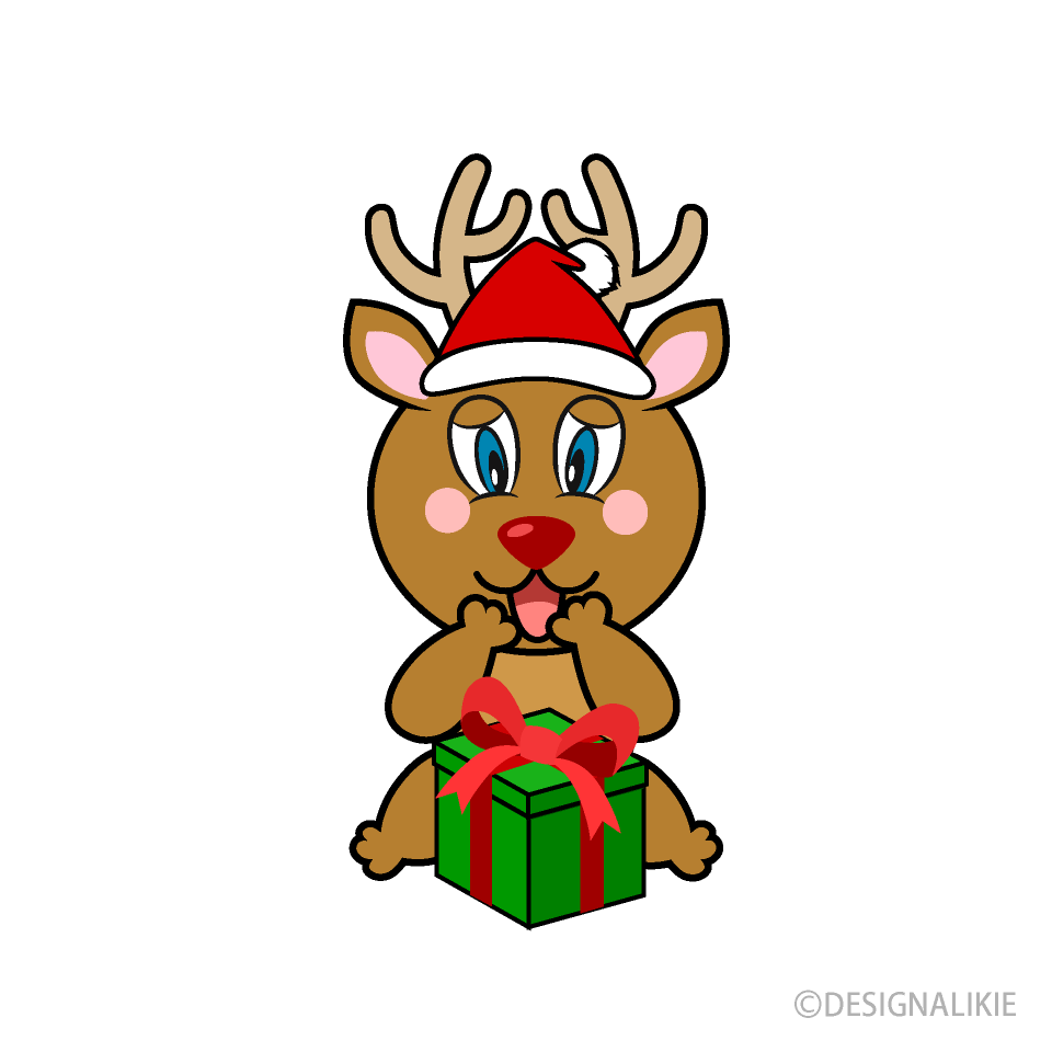 Reindeer with Present