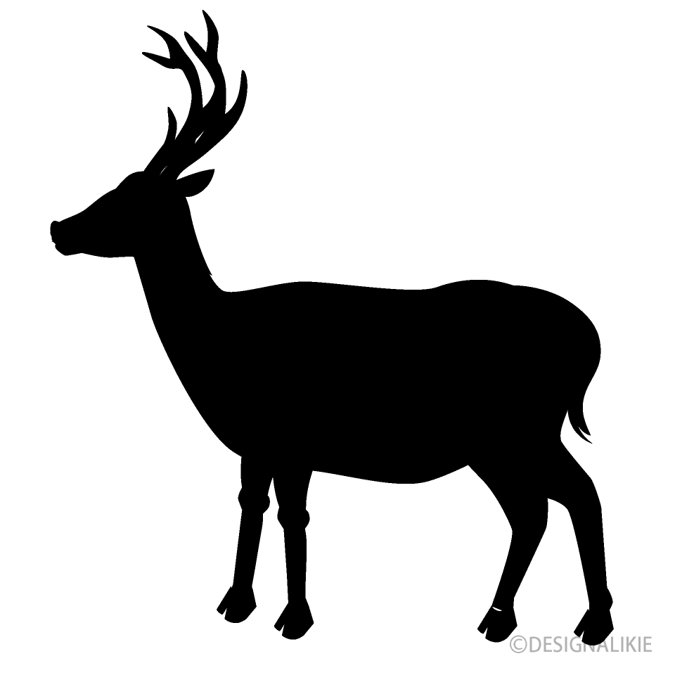 Deer from Side Silhouette