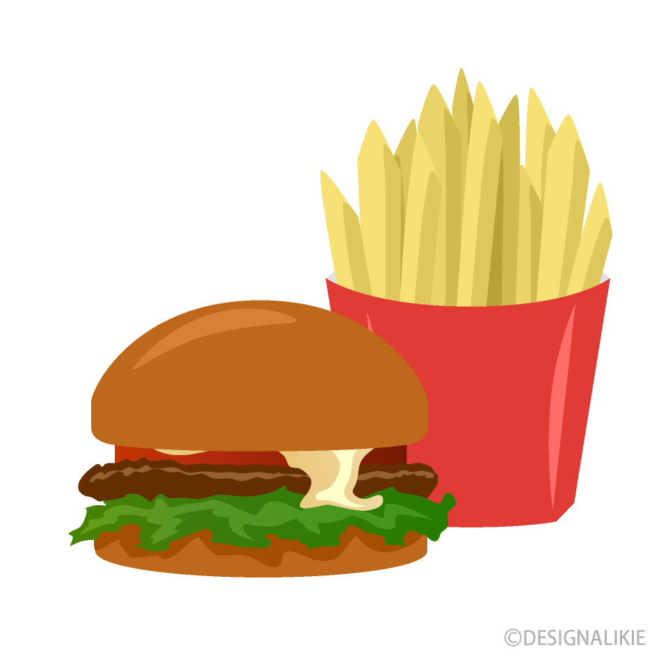 Hamburger and French Fries