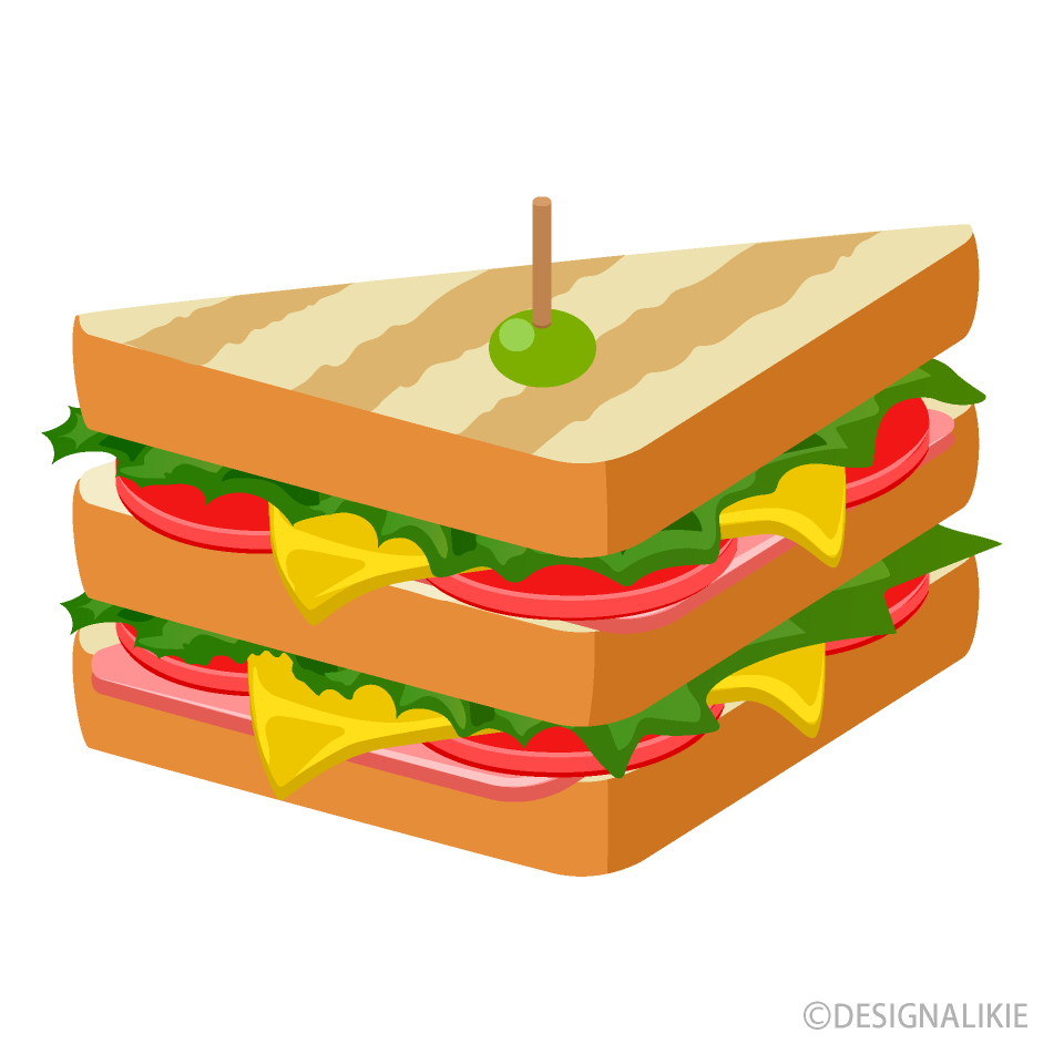 Club Sandwich Clip Art Free PNG Image｜Illustoon