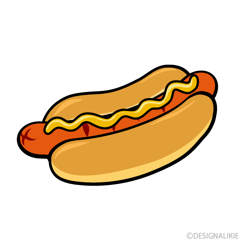Hot Dog Cartoon Free PNG Image｜Illustoon