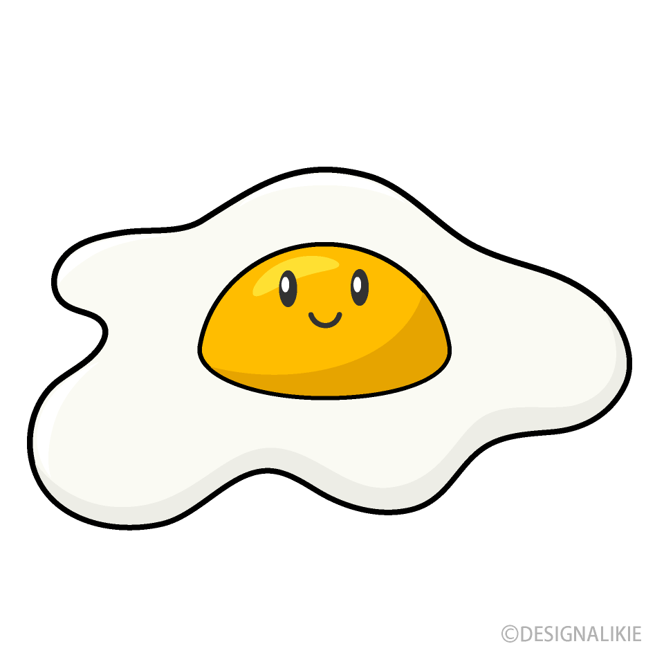 White and Yolk Egg Character