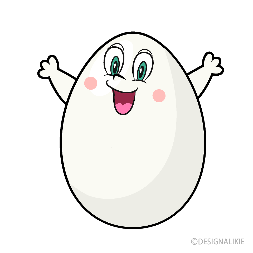 Surprising Egg Cartoon Free PNG Image｜Illustoon