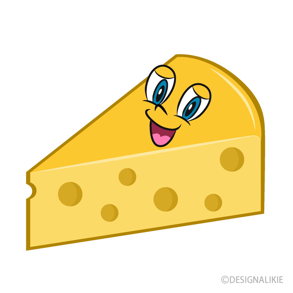 Cheese Cartoon Free PNG Image｜Illustoon