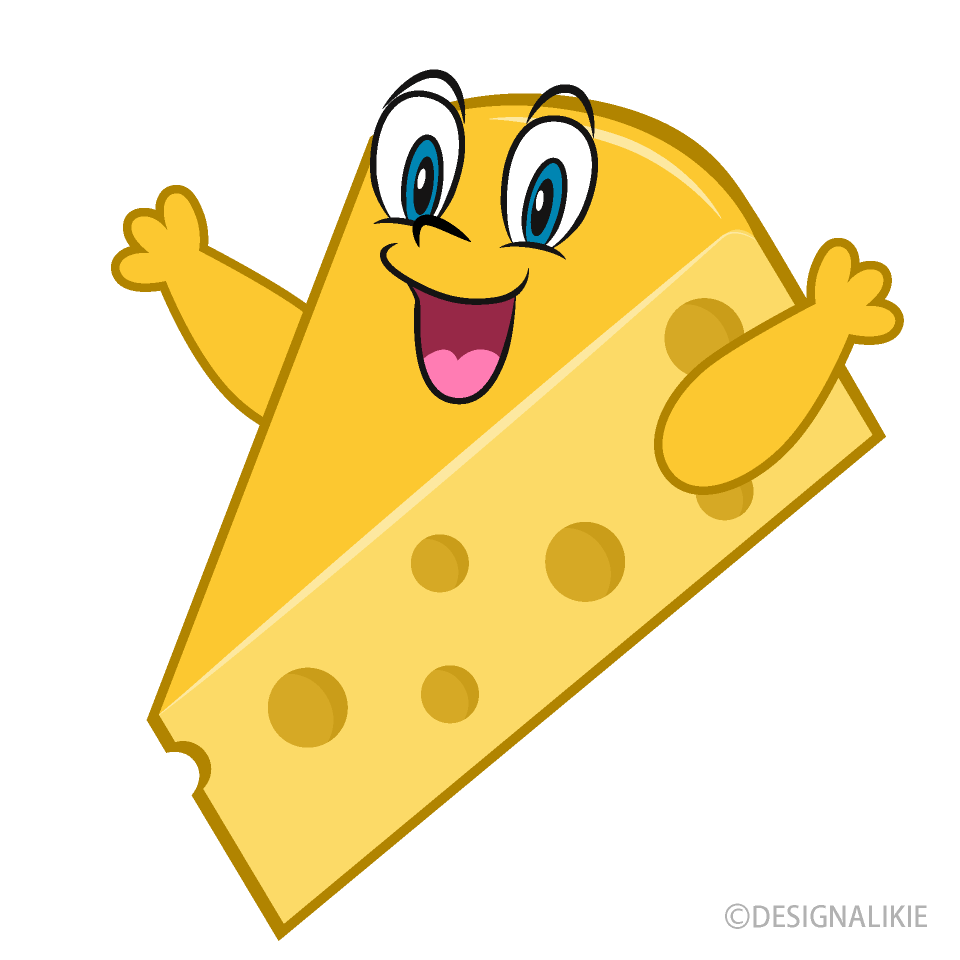 Surprising Cheese Cartoon Free PNG Image｜Illustoon