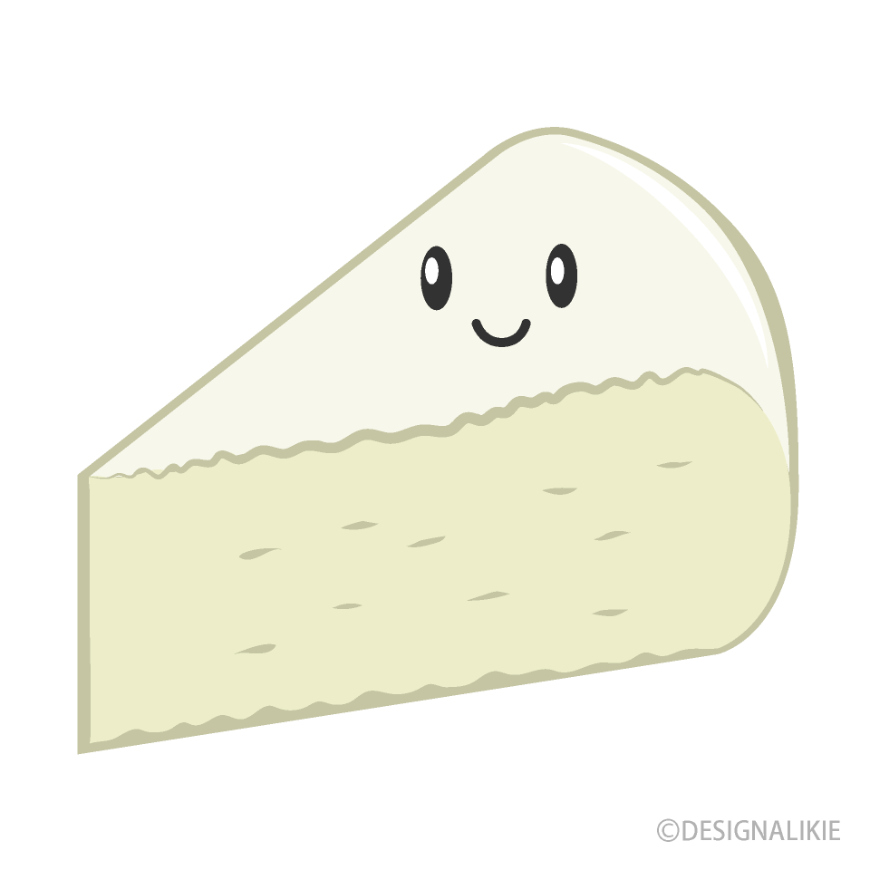 Cute White Cheese Clip Art Free PNG Image｜Illustoon