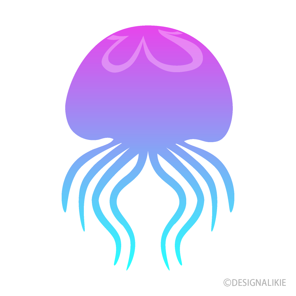Swimming Jellyfish Silhouette