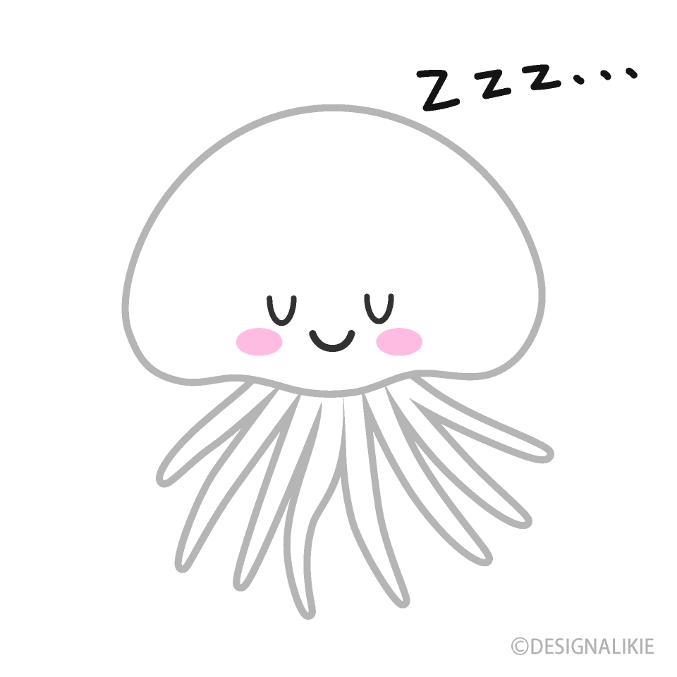 Cute Jellyfish Sleeping