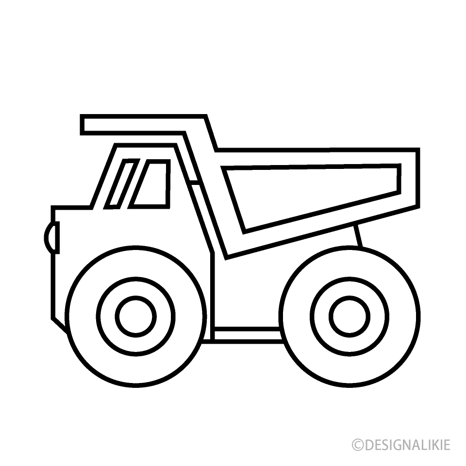 DUMP TRUCK FOR COLOURING BOOK | MUSE AI