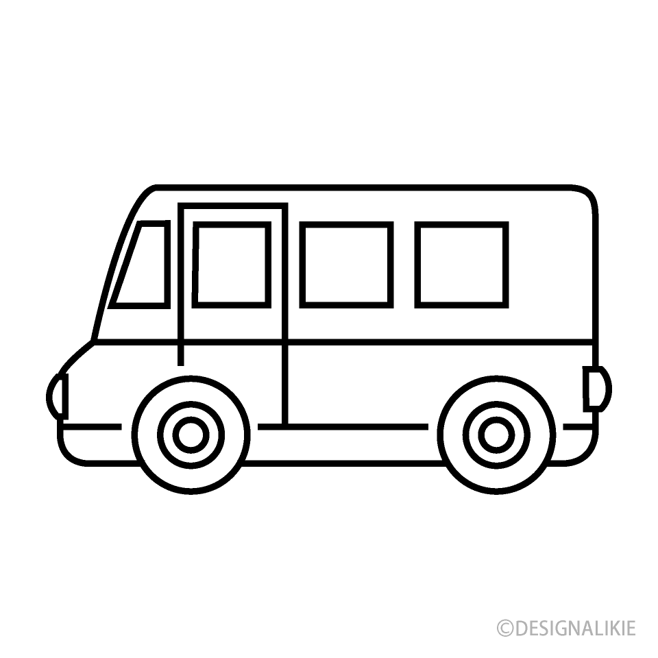 Delivery Van Line Clip Art Free PNG Image｜Illustoon