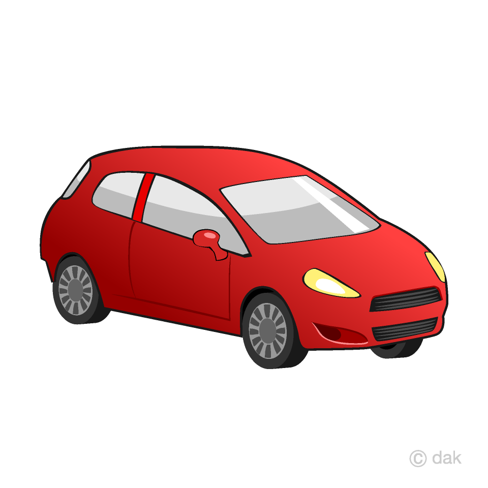 Red Compact Car