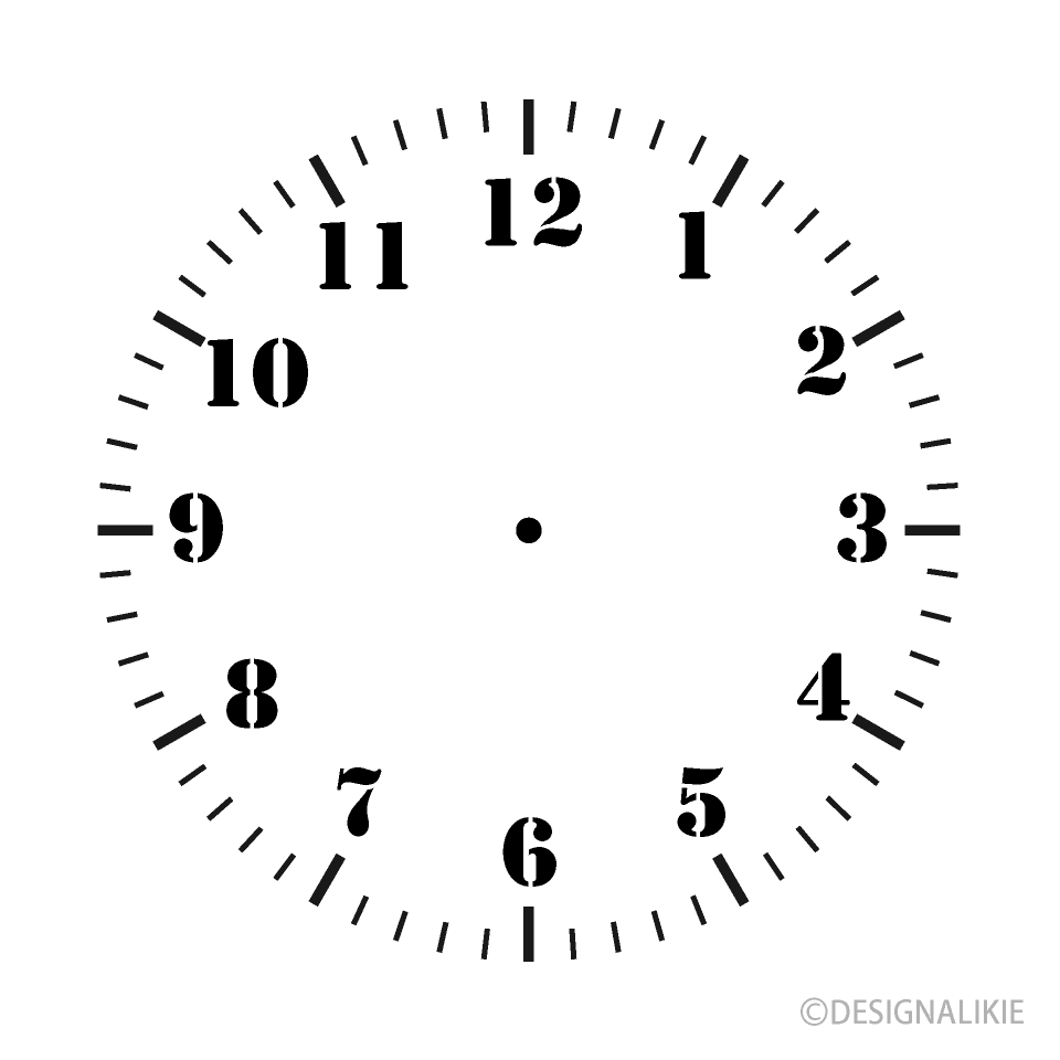 Clock Face Transparent Background Free PNG Image｜Illustoon