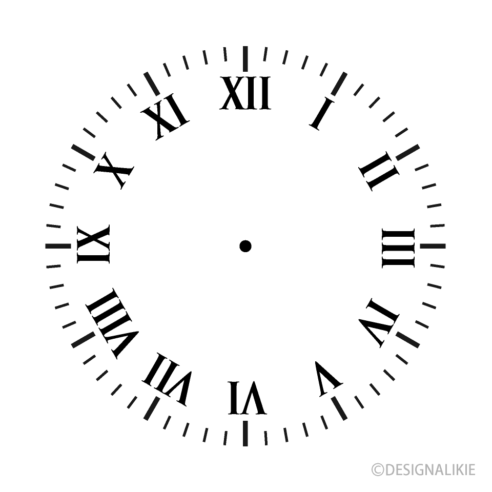 Roman Clock Face Transparent