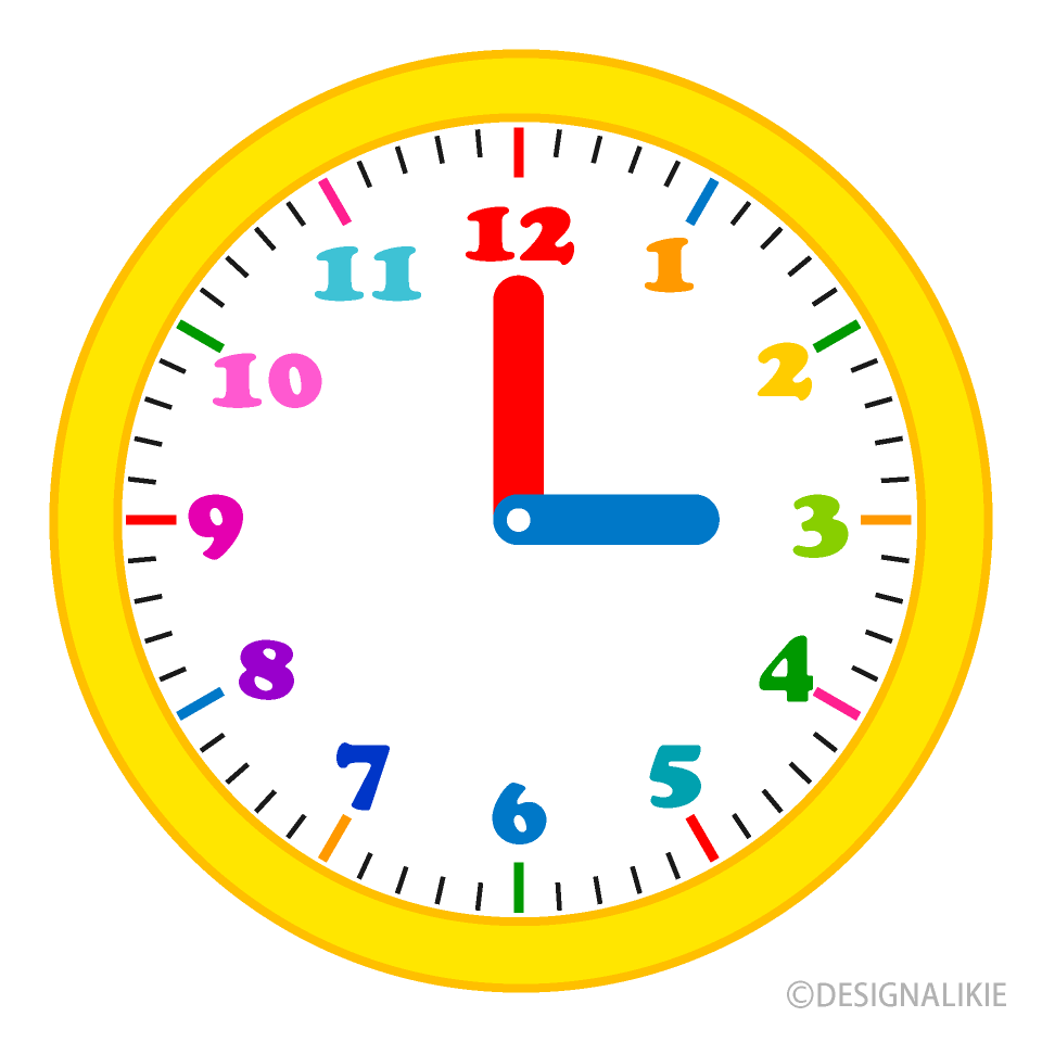 clocks the hour clipart