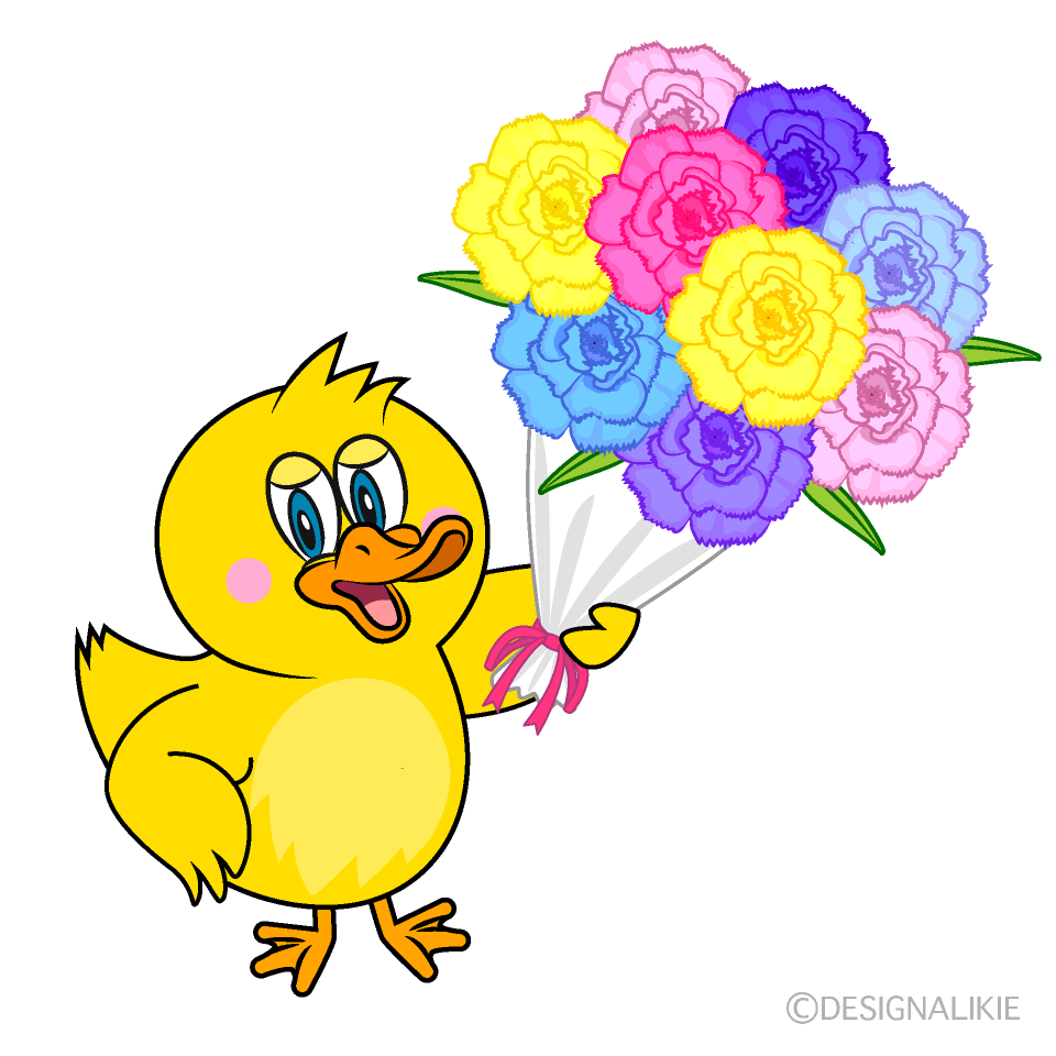 Duck Giving Bouquet