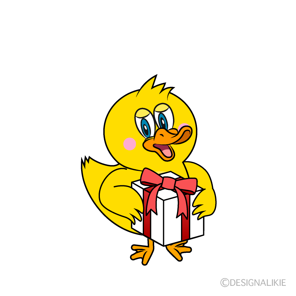 Duck Giving Present