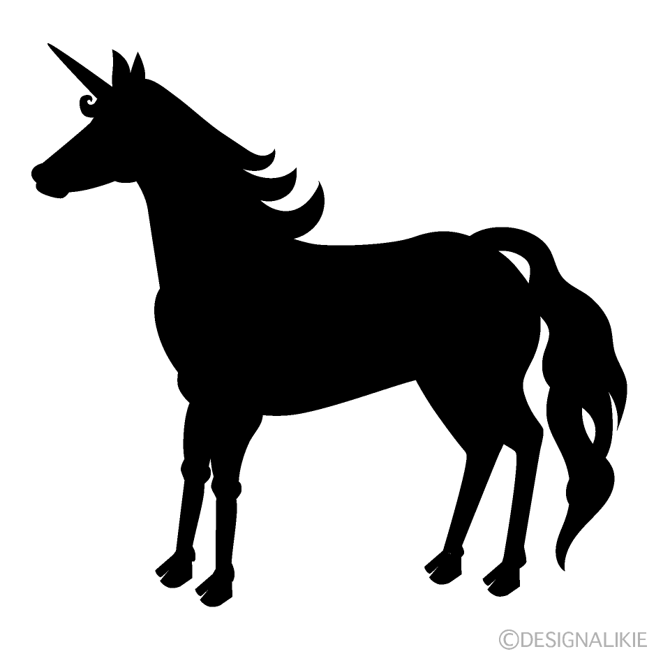 Unicorn Silhouette Clip Art Free Png Image Illustoon