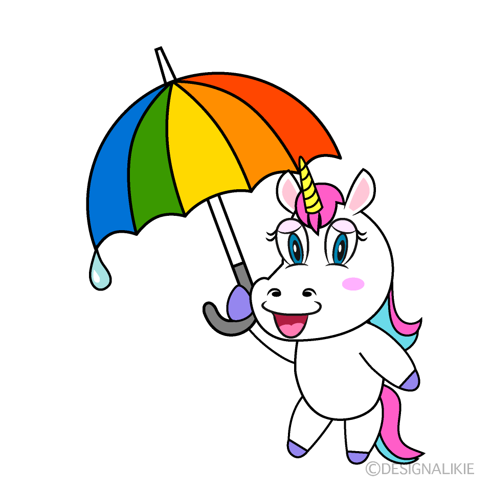 Unicorn with Umbrella