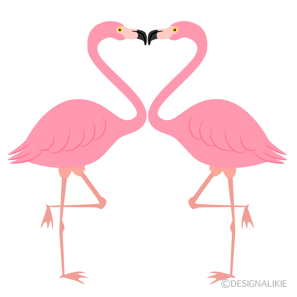 Heart Flamingo