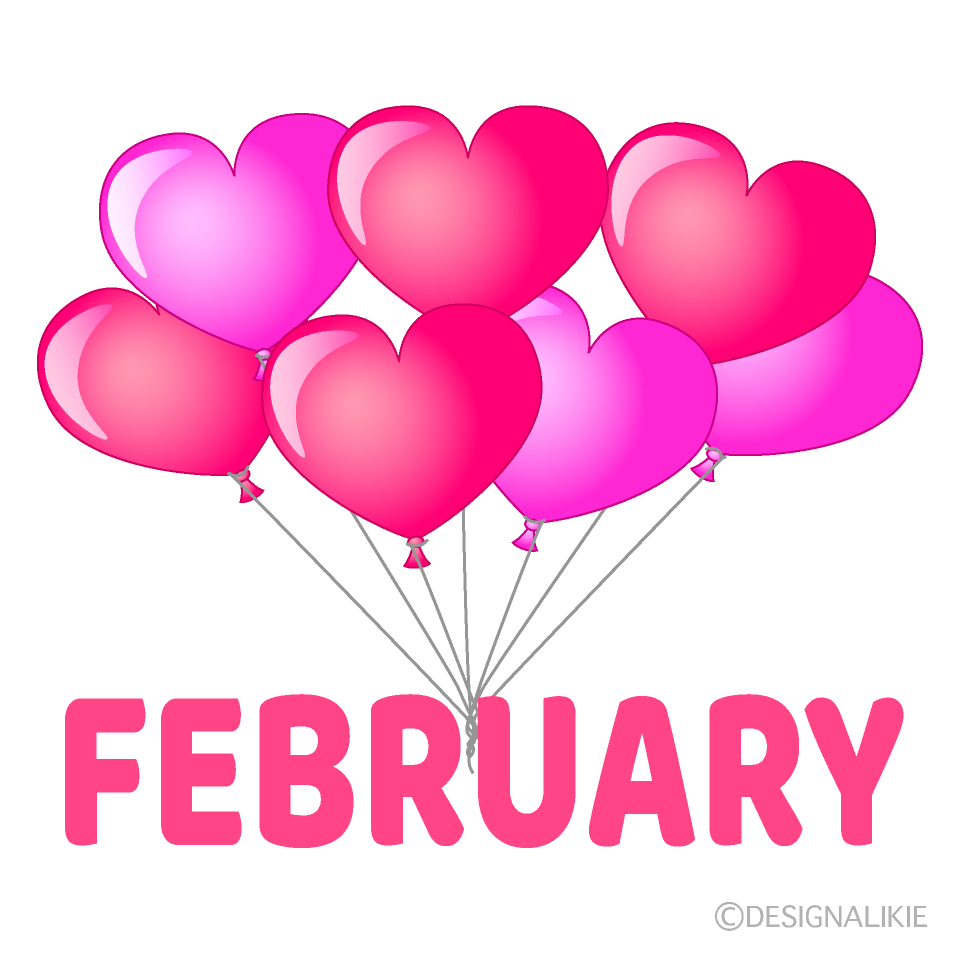 Heart Balloons February