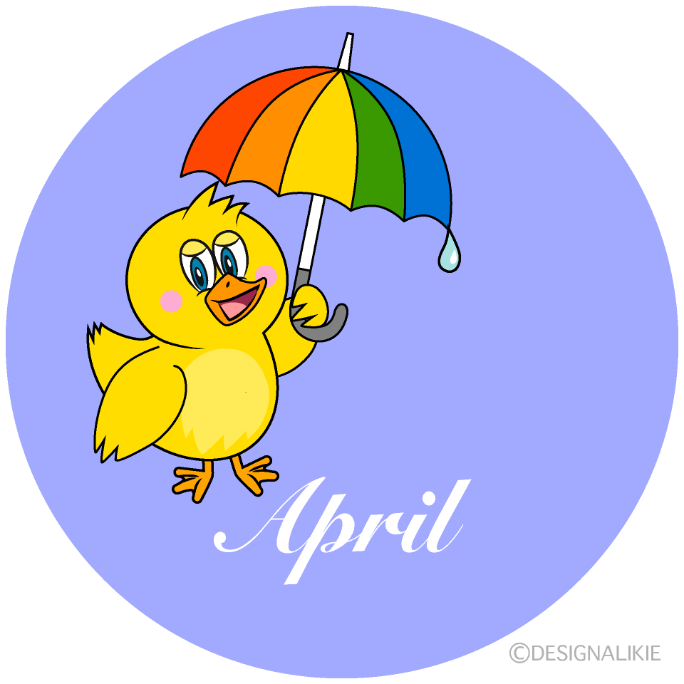 Duck with Umbrella April