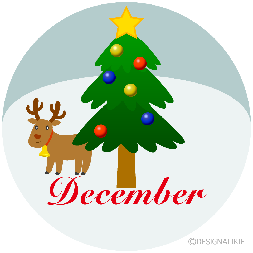Christmas Tree and Reindeer December