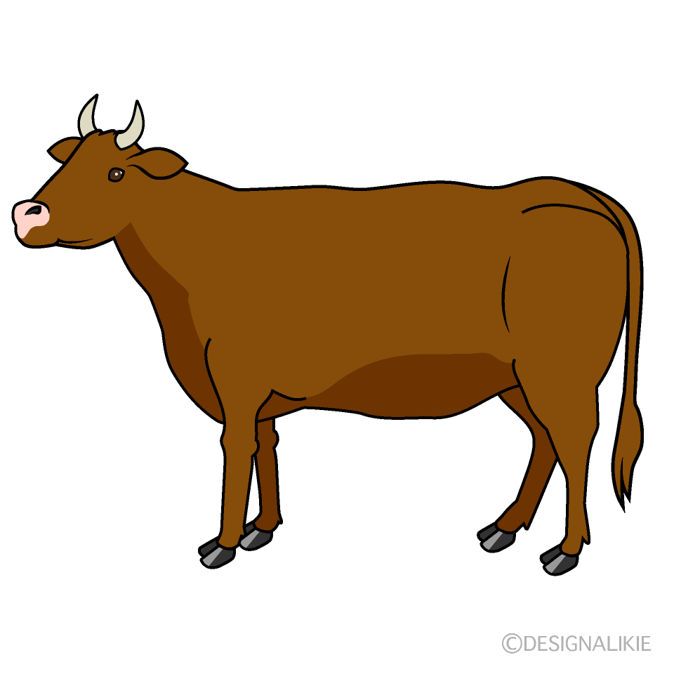 brown cow clipart