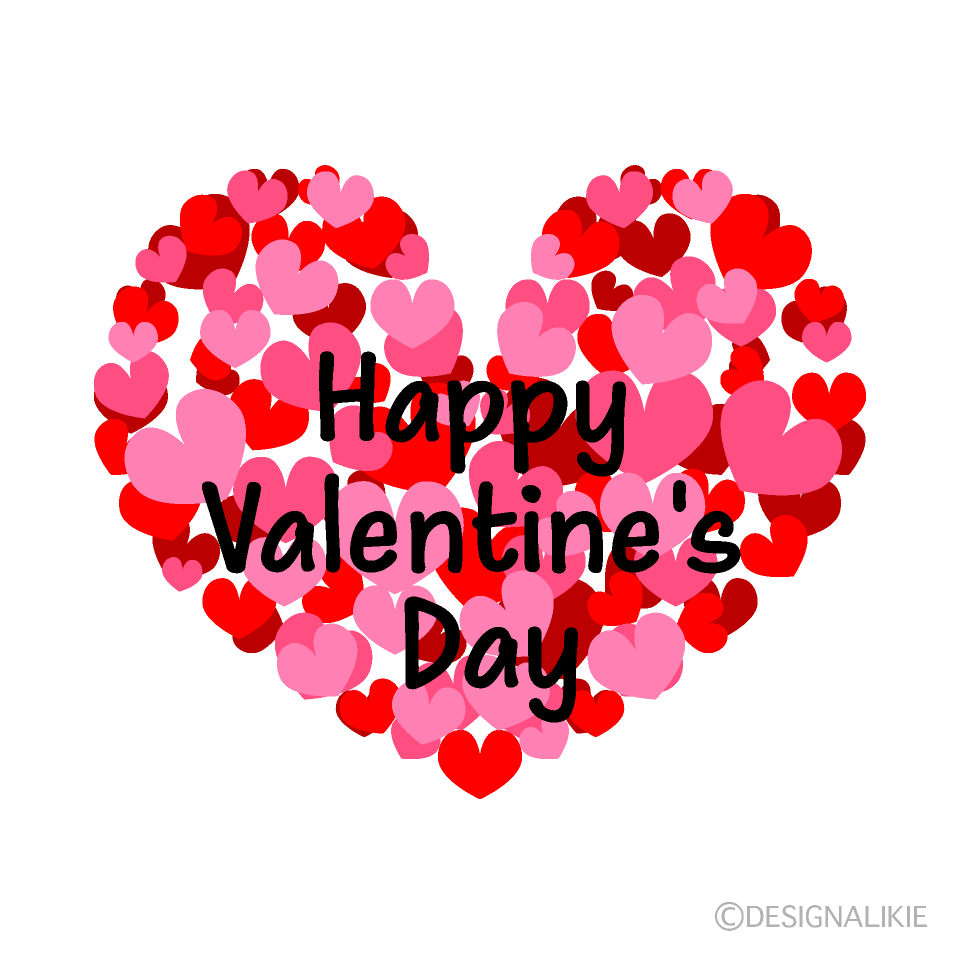 Many Hearts Happy Valentine's Day