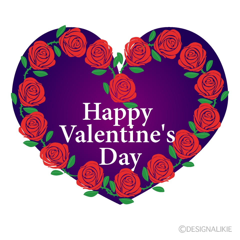 Rose Heart Happy Valentine's Day