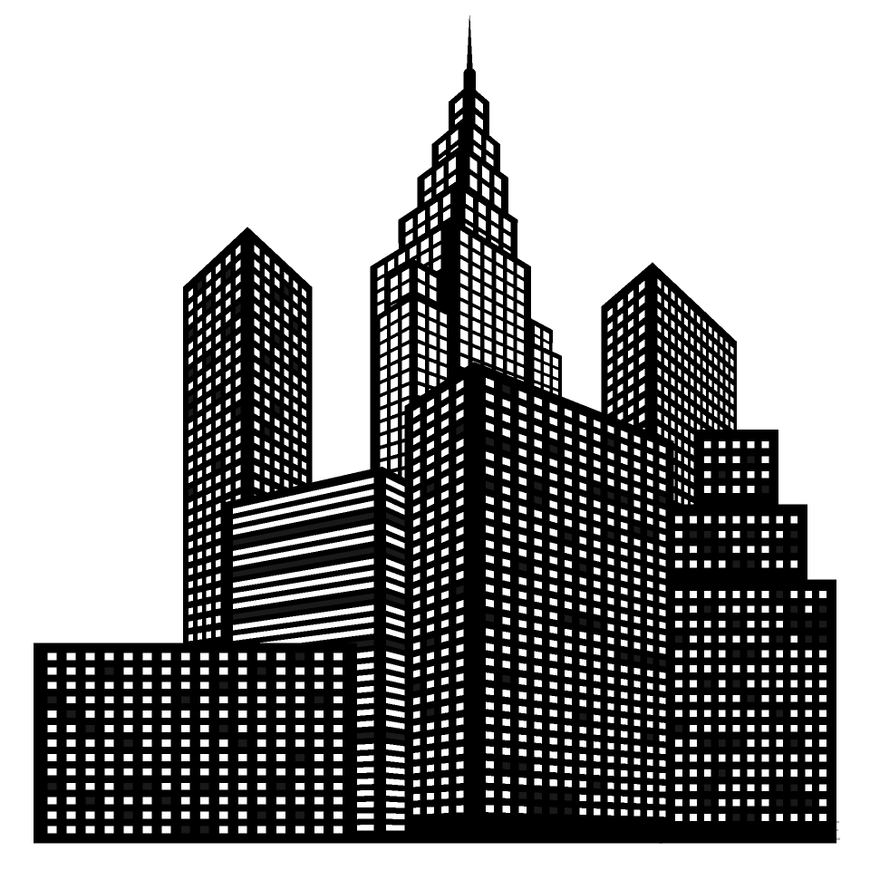 Big City Silhouette Clip Art Free Png Image｜illustoon