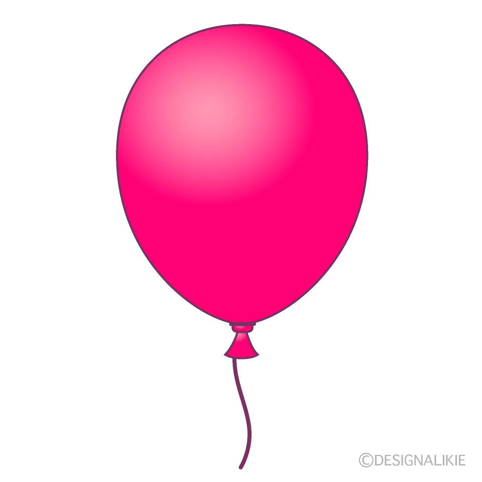 Pink Balloon Clip Art Free PNG Image｜Illustoon