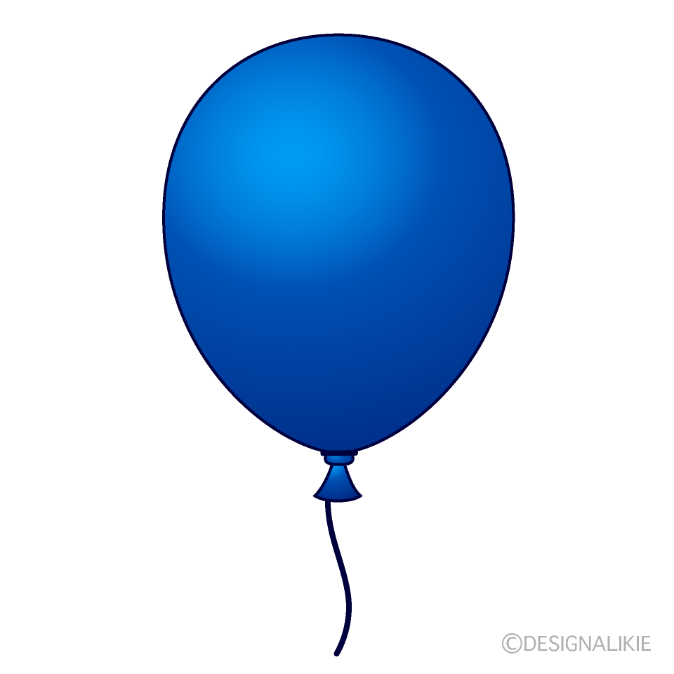blue and white balloons clip art