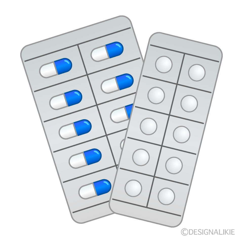 Capsules and Pills Clip Art Free PNG Image｜Illustoon