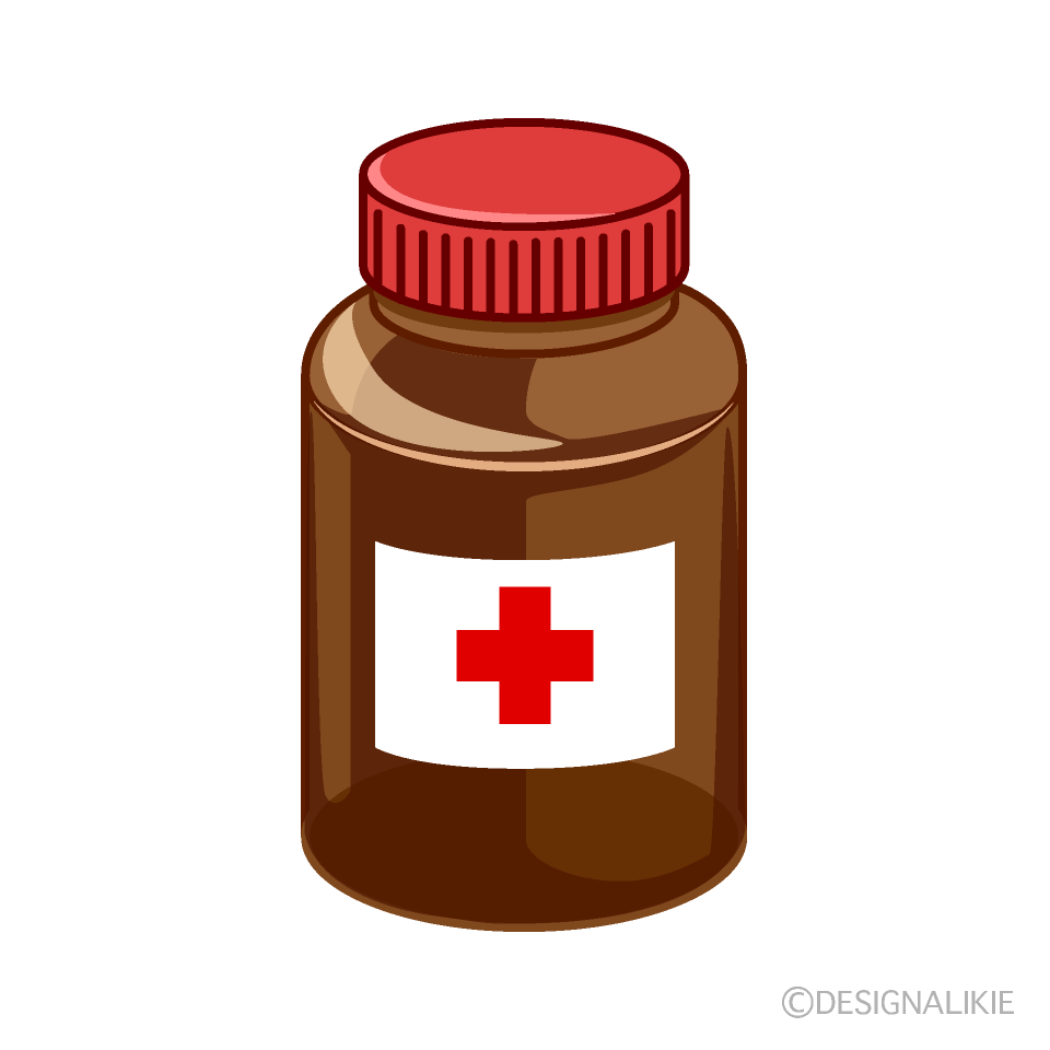 Medicine Bottle Clip Art Free PNG Image｜Illustoon