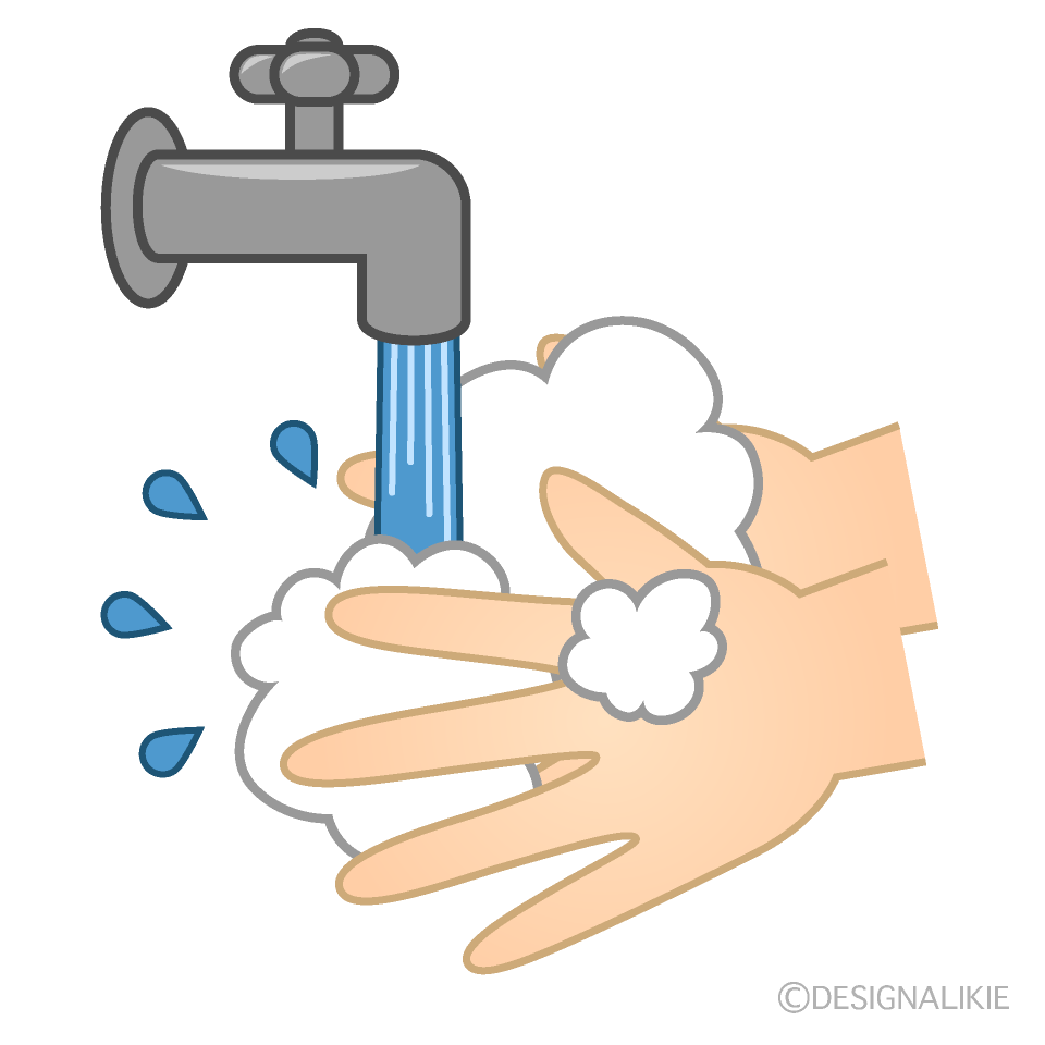 Washing Hands with Water Clip Art Free PNG Image｜Illustoon
