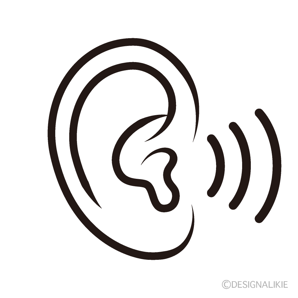ear listening clipart