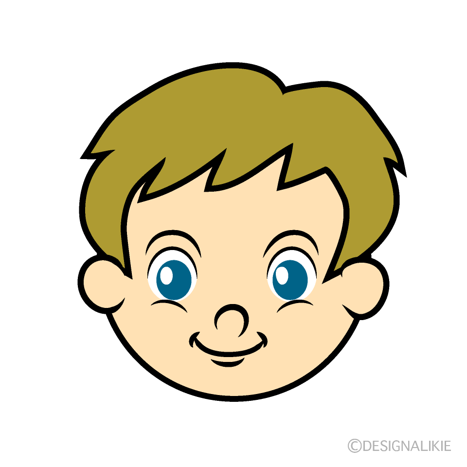 Boy Face Cartoon Free PNG Image｜Illustoon