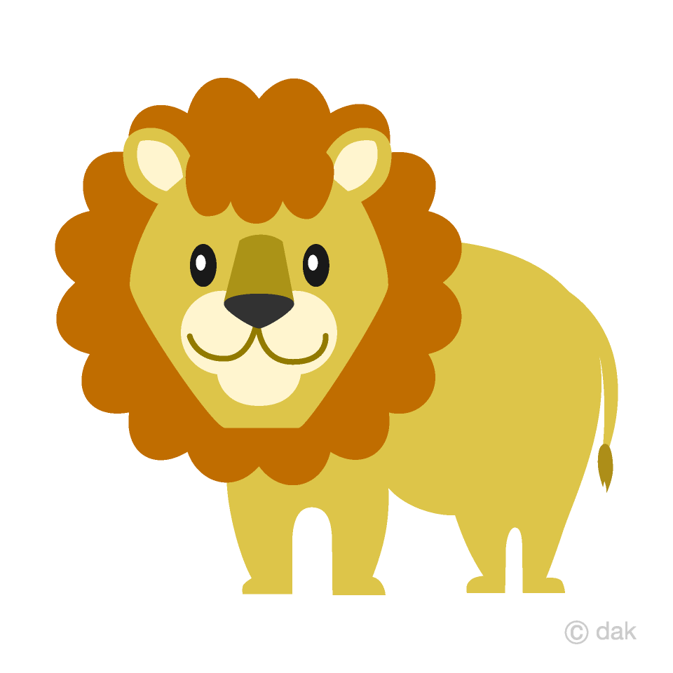 simple lion clip art