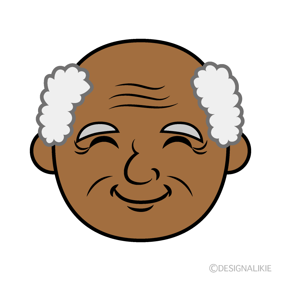 Smiley Grandpa Face