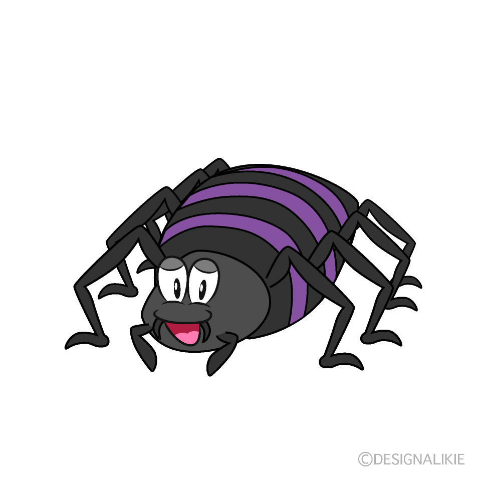 Spider Cartoon Free PNG Image｜Illustoon