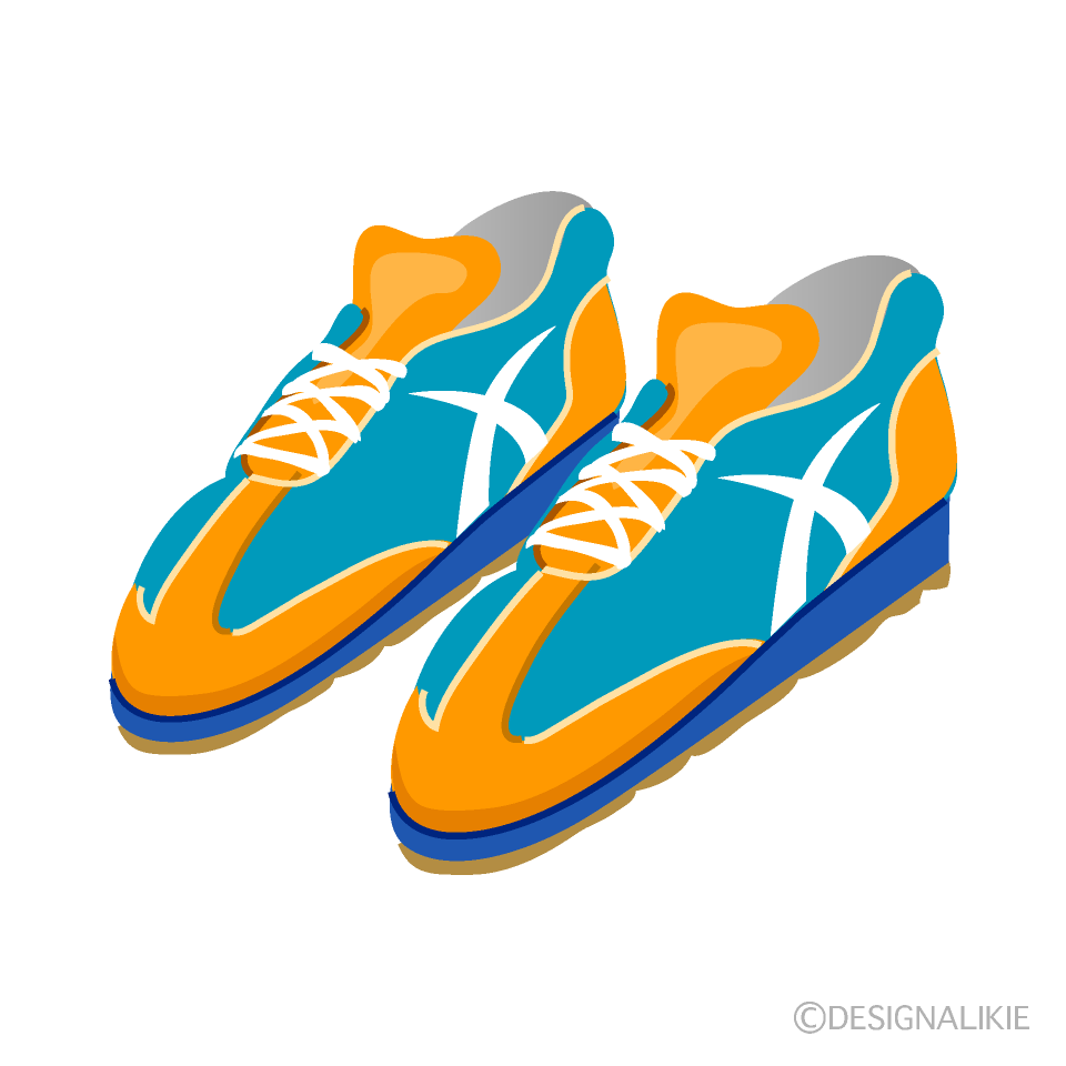 Orange and Blue Sneaker