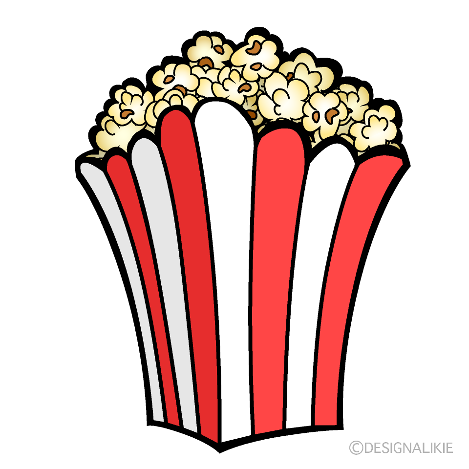 Popcorn Cartoon Free PNG Image｜Illustoon
