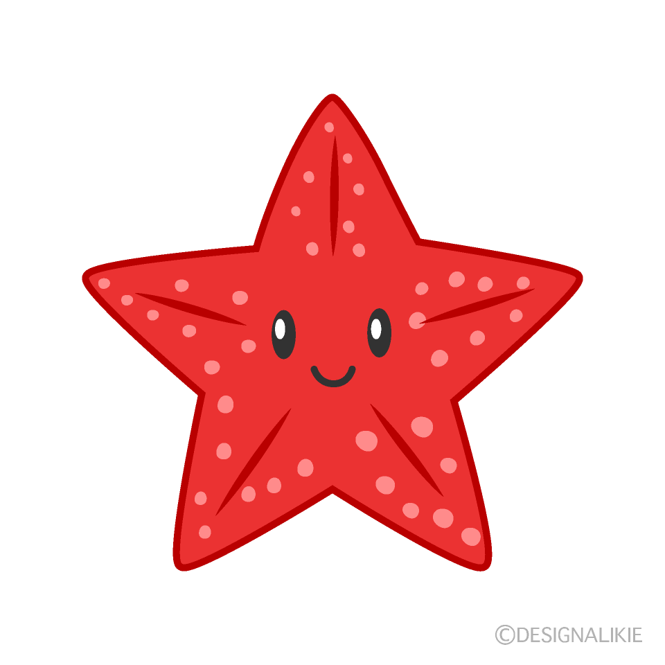 Cute Red Starfish