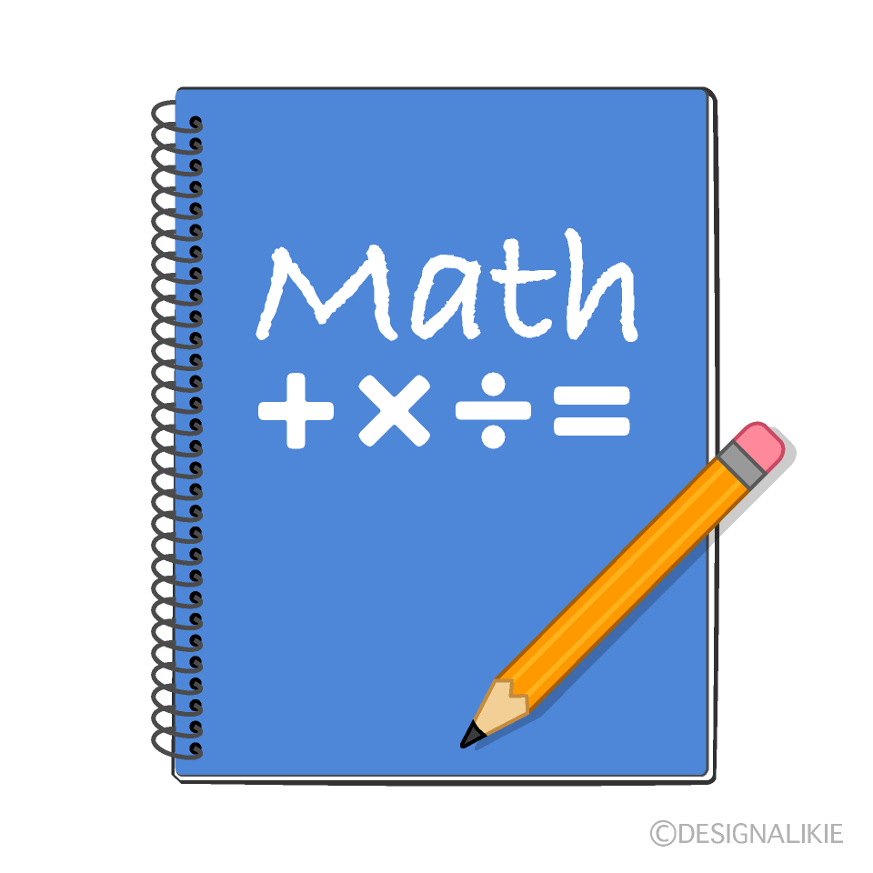 Pencil and Math Notebook
